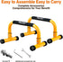 Push Up Bar, Heavy-Duty Parallettes Bars for L-sit & Dip, No Wobbling Stand for Home Fitness Training