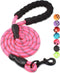 BAAPET 2/4/5/6 FT Dog Leash with Comfortable Padded Handle and Reflective Threads for Small Medium Large Dogs, Pink
