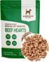 Freeze-Dried Beef Hearts Dog Treats, 1.76oz(50.0g), 100% Single Ingredient, High Protein Training