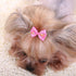 YOY 40pcs Grosgrain Ribbon Pet Dog Hair Bows - 20 Pairs with Rubber Bands - Grooming Accessories for Puppy & Kitty