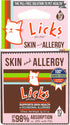 Licks Pill-Free Cat Skin & Allergy Relief, Omega 3 Vitamins & Supplements for Itchy Skin, Turmeric Gel Packets, 10 Use