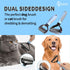 Self Cleaning Slicker Brush for Cats & Dogs, 2 Sided Deshedding Grooming Brush, Puppy Brush for Shedding, Blue