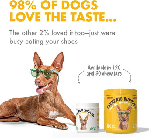 30 LEGITPET Turmeric Curcumin Hip & Joint Supplement for Dogs Supports Mobility, Comfort & Overall Wellness