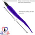 Pet Fit For Life Cat Wand Toy - 5-Piece Worm Teaser & Exerciser, Durable Flirt Pole for Feline Fitness