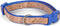 The Dodo Cork Dog Collar, Medium Size, Adjustable Snap Together, Pinch Release Buckle, Stripe Design