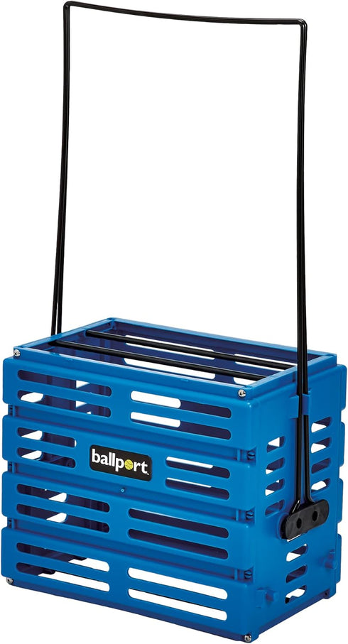 80 Tourna Ballport Tennis Ball Hopper Holds Balls Durable and Lightweight Blue