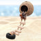 Neeenn Hermit Crab Climbing Toy, Natural Coconut Reptile Hideout with Ladder, Hanging Coconut