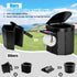 PAHTTO Portable Foldable Toilet for Adults with Detachable Phone Shelf and Paper Holder, Waterproof Porta Potty
