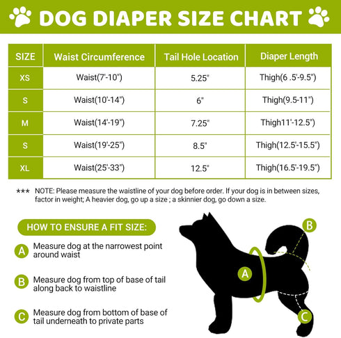 CZMIYRPY 3 Pack Washable Dog Diapers Female with Suspenders Diaper for Dogs Reusable Dog Diapers Dog Period Panties