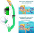 Kids Snorkel Set with Diving Mask, Snorkel, Adjustable Swim Fins, Mesh Bag, Anti-Fog Anti-Leak Snorkeling Gear for