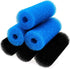 Xiaoyztan 6Pcs Aquarium Pre-Filter Sponges, 6.0 x 2.5 Inch Foam Filter Cartridges with 0.8" Hole Diameter (Blue & Black)