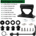 4 Bike Fork Mount, Upgraded Quick Release Thru Axle Bicycle Fork Rack Block with Adapters for Car Trucks Vans SUV