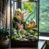Sandstone Thinker Statue, Fish Tank Decorations, Abstract Aquarium Ornament for Home Office