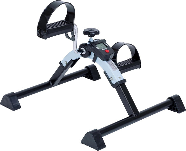 iLiving Under Desk Bike Pedal Exerciser with Electronic Display, Mini Bike for Legs and Arms Workout