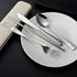 | Travel Utensils Set | Reusable Camping Cutlery Set | Stainless Steel Flatware Set | Portable Silverware Set with Case | Includes Knife/Fork/Spoon/Straw/Cleaning Cloth/Case (Silver) by Boulder Bee