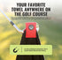 Stripebird - Magnetic Clip for Any Towel (Red) - Highest Strength Magnet for Magnetic Golf Towel - Removable from