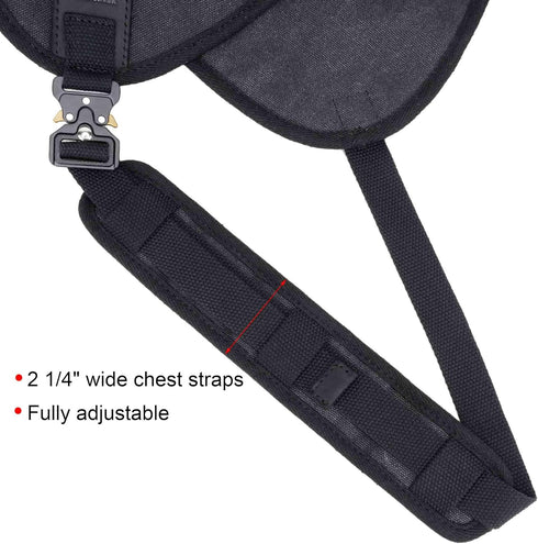 WAYNE'S DOG Adjustable Leather Rifle Shotgun Field Shield, Recoil Pad Shooting Shirt for Hunting Archery