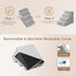 EHEYCIGA Dog Stairs for Bed, 18”H, 4-Step Non-Slip Indoor Ramp for Small Dogs and Cats, Light Grey