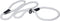 Dogs My Love Nylon Rope Slip Dog Lead, British Style, 4ft Long, Large: 0.4" (10mm), White