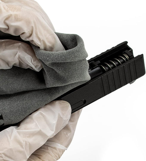 12 ''12 PINGMIC '' Silicon Gun Cloth and Gun Cleaning Cloths, for Firearm Cleaning and Polishing - Lint-Free Gray Cloth