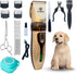 Dog Clippers Grooming Kit, Rechargeable Low Noise Shaver Supplies for Small and Large Dogs and Cats