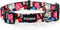 KISSBAK Dog Collar for Large Dogs, Soft Adjustable Fancy Floral Collar for Girl Puppy (L, Floral Spring)