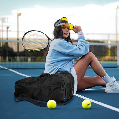 Xxerciz 3 Racquet Tennis Bag, Lightweight Cover Bag for Women and Men with Adjustable Shoulder Strap for Players