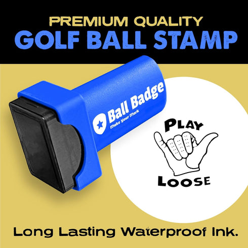 Ball Badge - Golf Ball Stamp (The Golf Series), Golf Ball Marker, Reusable Golf Ball Marking Tool to Identify Golf