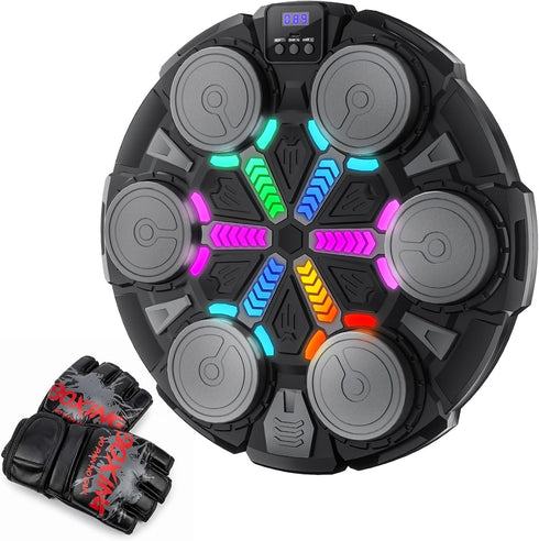 Music Boxing Machine for Adults and Kids, Smart Bluetooth Boxing Training Equipment