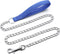 Metal Dog Leash Chew Proof Chain Leash 4ft, 8ft Heavy Duty Sturdy Leash with Red Padded Handle for Medium Large Dogs