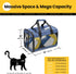 Cat Carrier Airline Approved, Soft-Sided Dog Carrier with Inner Safety Leash, Pet Transport Carrier for Small-Medium Cats Puppies up to 15 Lbs, Collapsible Travel Kitten Carrier Bag -Blue M
