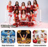 Hooshing 2/6/12PCS Cheerleading Pom Poms with Baton Handle for Team Spirit Sports Dance Cheering