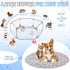 4 Pcs Round Whelping Pee Pads, Washable for Dogs, Waterproof Training Pads, Non-Slip Cat Dog Bed Mat for Crate Kennel