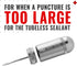 Tubeless Bike Tyre Repair Kit for MTB Road Bike Puncture, Includes Storage Can