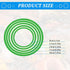 5pcs Aquarium Floating Plant Rings, Foam Floaters Plant Corral Fish Feeding Ring Aquarium Feeding Ring, for Intercepts Floating Plants(Green)