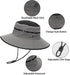 Foldable Fishing Hat, Breathable Beach Sun Hat - Outdoor Packable UV Protection Safari Bucket Hat