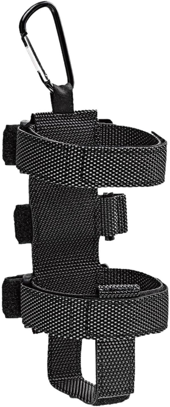 Tdoutop Speaker Mount with Fixing Strap, Adjustable Holder for Club Carts Bar Rail