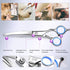 Maxshop Dog Grooming Scissors Kit, Heavy Duty Titanium Stainless Steel with Comb, Straight & Curved Scissors