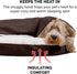 Furhaven 26" Round Memory Foam Dog Bed for Medium/Small Dogs, Removable Washable Cover, Espresso