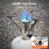 Odoland Camping Pots with Heat Exchanger, Camping Cooking Set with Portable Stove, Mess Kit for Hiking & Picnic