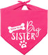 Big Sister Dog Bandana – Reversible Triangle Bibs Pet Scarf