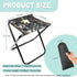 CHENEDY Stool,2-Pack 12in (DZICamo(2-Pack)) Camping Portable Folding Stool with Carry Bag, Portable Folding Chair