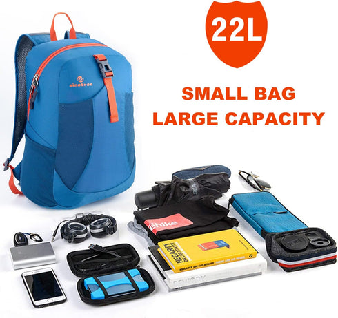 sinotron 22L Lightweight Packable Hiking Backpack, Small Day Pack for Travel, Camping, Vacation