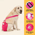 3 Pack Avont Washable Female Dog Diaper with Suspender, Reusable Girl Doggie Diapers for Small Medium Large Doggy