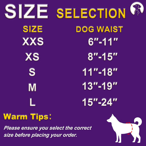 50CT,S,Ultra 360Waist BrandonSuper Dog Diapers Female Absorbent Disposable Girl Doggy Diapers,Leak-Proof Dog Diapers