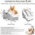 9 lbs PETSFIT Console Dog Car Seat, Portable Small Dog Car Seat with Safe Protective Hooks, Luxury Dog Carseat Includes