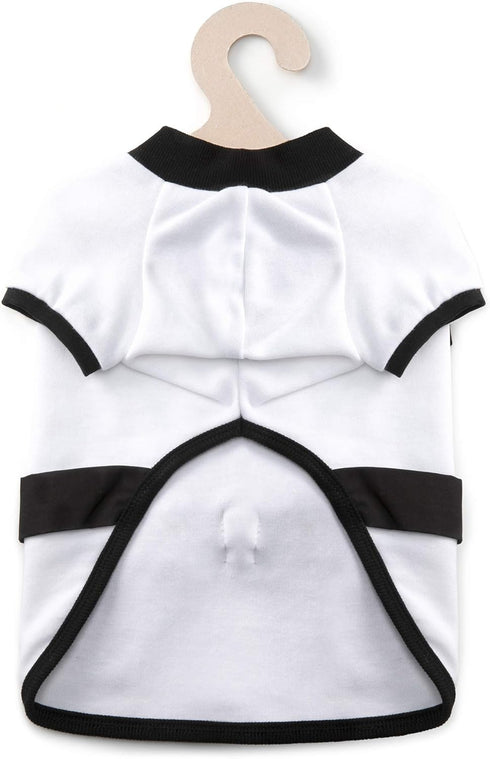 Athletic Costume with Black Belt Uniform for Dogs, Clothes Pullover Sweater Sweatshirts for Boy and Girl Dog Apparel