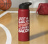 Bacon Meat Breakfast Bacons Bacon Just A Girl Who Loves Bacon Stainless Steel Insulated Water Bottle
