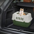 MoNiBloom 22-Inch Dog Crate, Hard-Sided Cat Carrier for Small Dogs and Cats, Green Travel Carrier