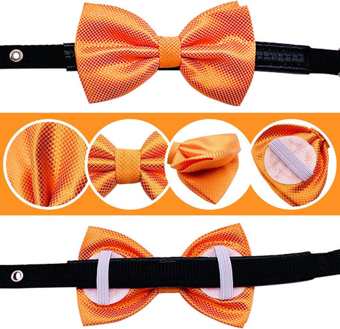 PET SHOW Large Dogs Collar Attachment Bow Ties, Embellishment for Medium Dogs, Cats, Birthday Wedding Parties